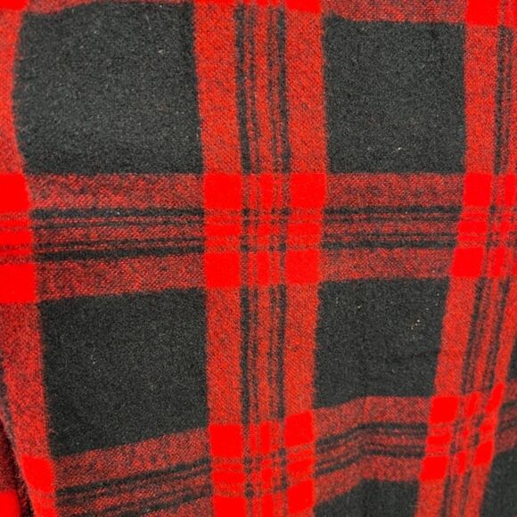 Vintage Michele of Miami Red & Black Buffalo Plaid Robe – Made in USA - Picture 7 of 7
